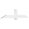 Ekena Millwork Eugene Architectural Grade PVC Gable Bracket, 84"W x 17 1/2"H x 4"D x 6"F, 5/12 Pitch GBP084X18X0406EUG00 - alternate 1